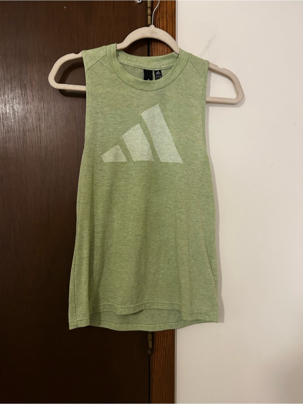adidas Women’s Light Green Logo Muscle Tank